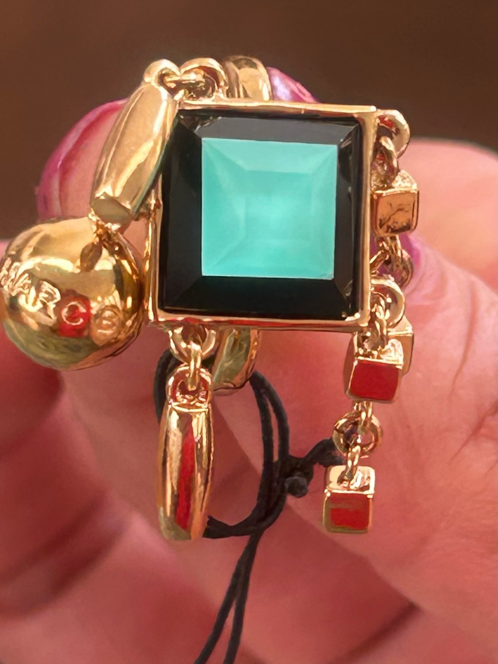 Marc by Marc Jacobs Stacked Figure Block
Ring - Dusty Jade Green - NWT Size 7 - Picture 6 of 13